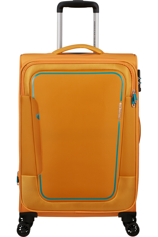 American Tourister Pulsonic Spinner Expandable 68cm  Naplemente sárga