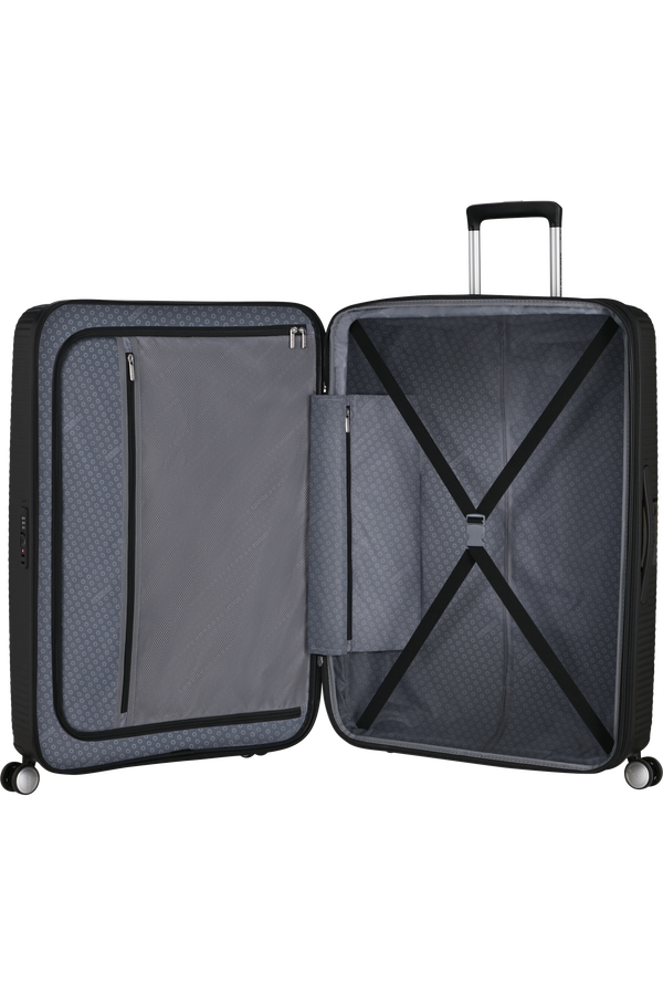 American Tourister SoundBox Spinner TSA Expandable 80cm  M&eacute;ly fekete