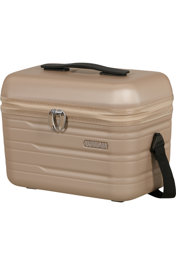 American Tourister Flashline Beauty Case  Ivory Gold