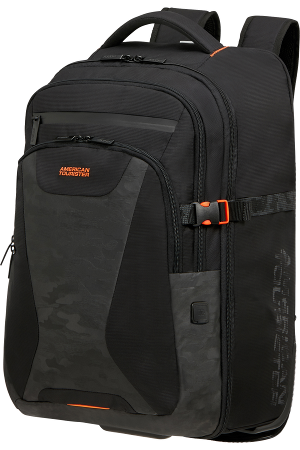 American Tourister At Work Laptop Backpack with Wheels Camo 15.6'  Black American Tourister At Work Laptop Backpack with Wheels Camo 15.6'  Black