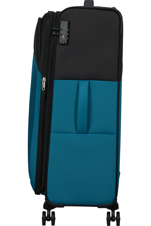 American Tourister Daring Dash Spinner Expandable TSA L  Fekete/K&eacute;k
