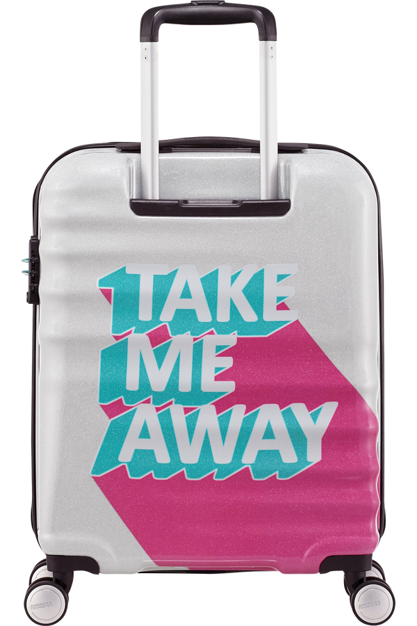 American Tourister Wavebreaker Spinner 55cm  Take Me Away Pink/Turquoise