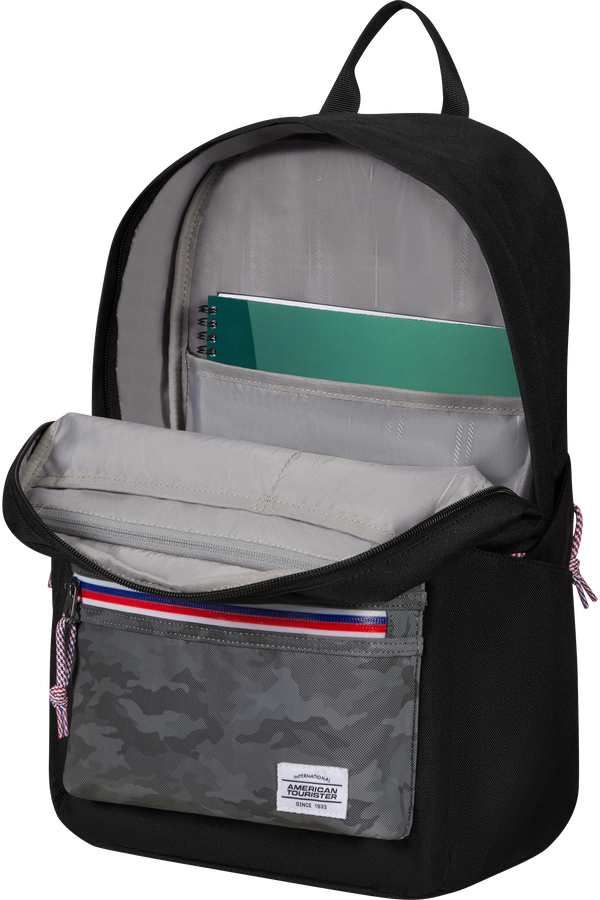American Tourister Upbeat Backpack Zip  Camo Black American Tourister Upbeat Backpack Zip  Camo Black