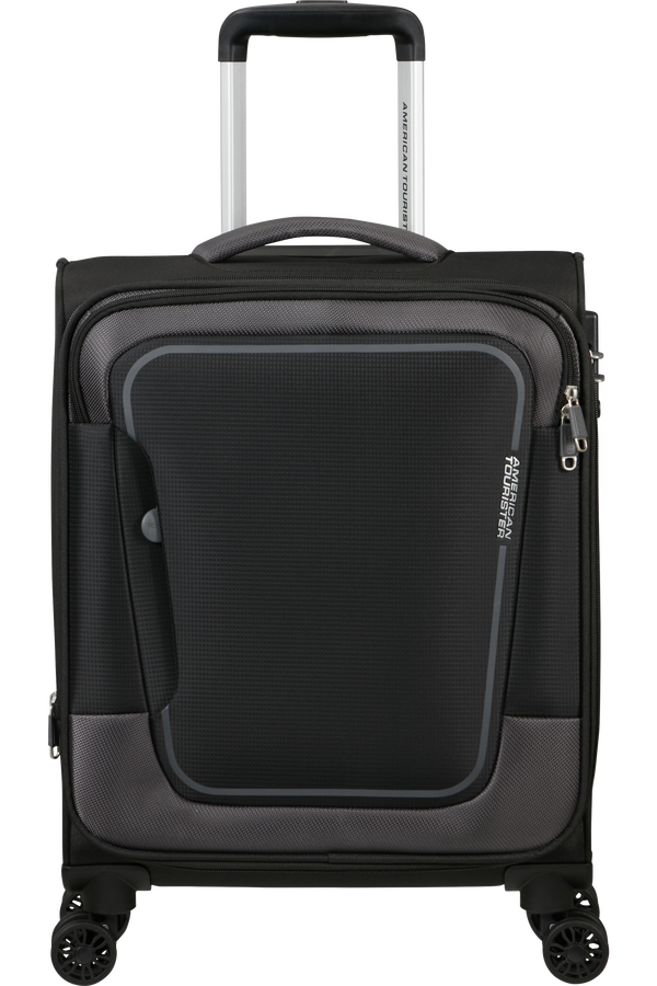 American Tourister Pulsonic Spinner Expandable 55cm  Aszfalt fekete