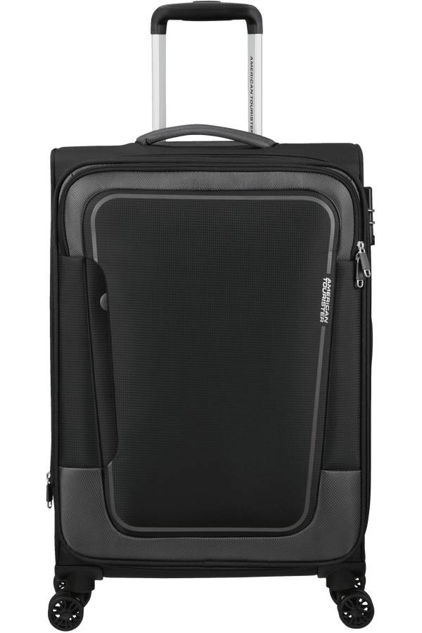 American Tourister Pulsonic Spinner Expandable 68cm Aszfalt fekete
