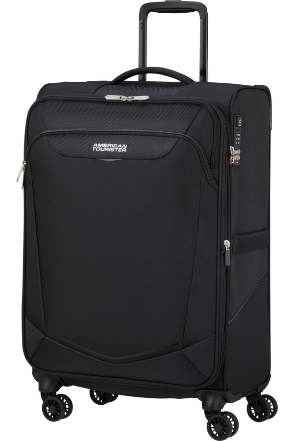 American Tourister SummerRide Spinner M EXP TSA 69cm Fekete American Tourister SummerRide Spinner M EXP TSA 69cm Fekete