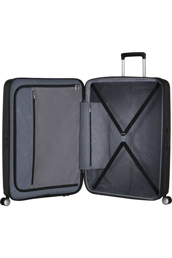 American Tourister SoundBox Spinner TSA Expandable 80cm  Mély fekete