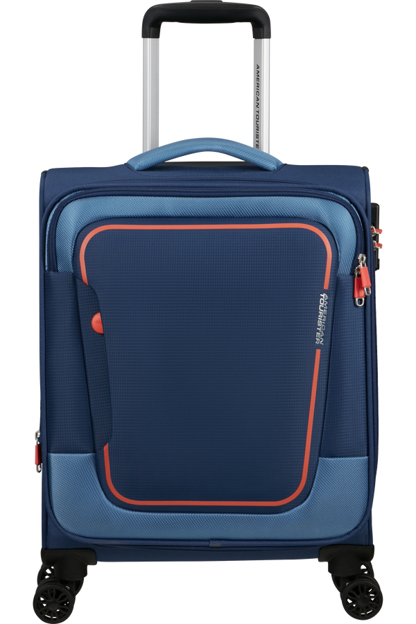 American Tourister Pulsonic Spinner Expandable 55cm  Sötétkék