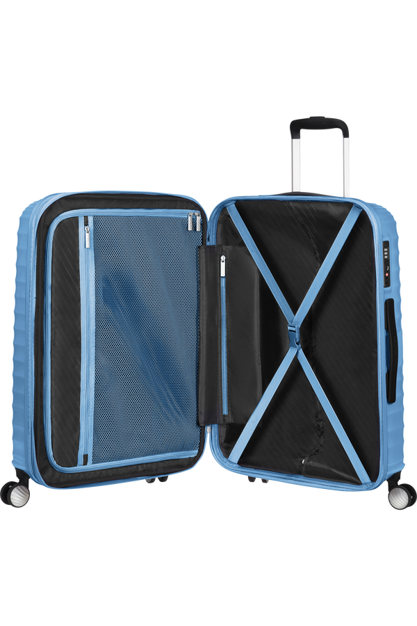 American Tourister Jetglam Spinner TSA Expandable 67cm  Metallic Powder Blue