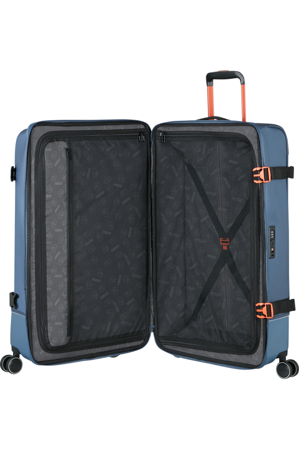 American Tourister Urban Track Spinner L TSA Coated 79cm  Kék/Narancs American Tourister Urban Track Spinner L TSA Coated 79cm  Kék/Narancs