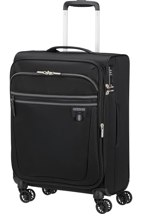 American Tourister Aerospin Spinner Expandable S  Fekete