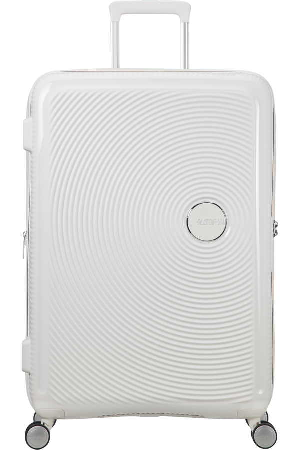 American Tourister Soundbox Spinner Expandable 77cm Pure White