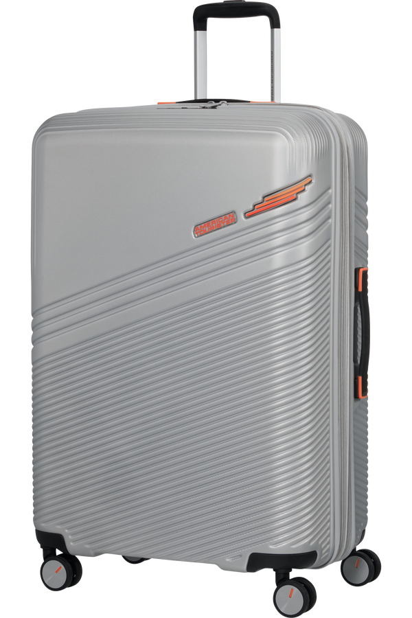 American Tourister Triple Trace Spinner TSA Expandable 76cm  Silver/Orange