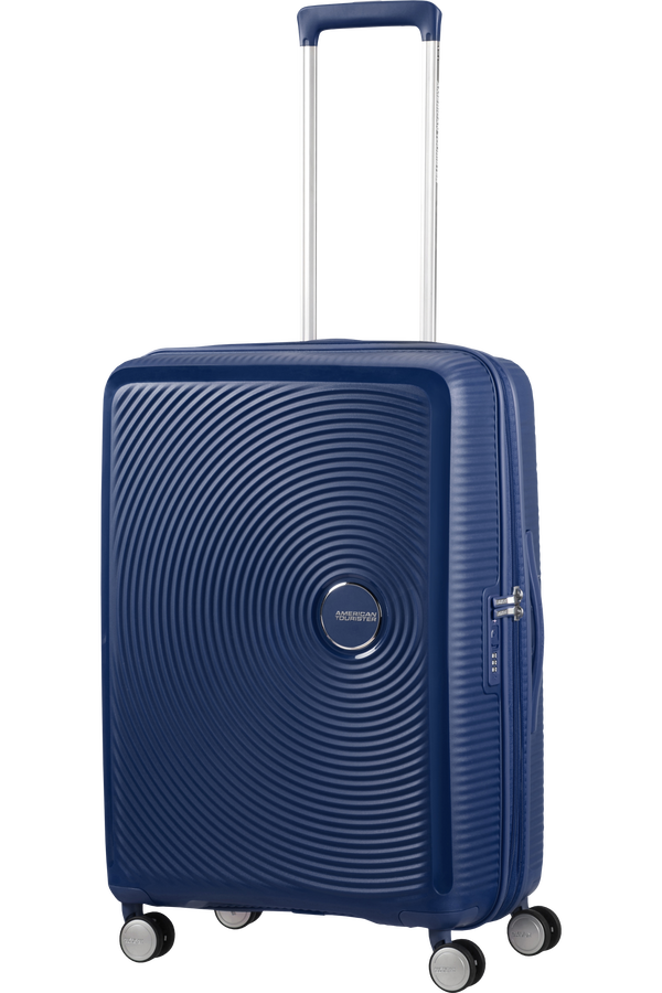 American Tourister Soundbox Spinner poszerzany 67cm Midnight Navy