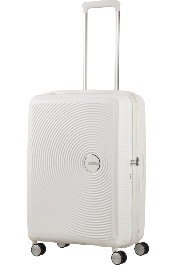 American Tourister Soundbox Spinner poszerzany 67cm Pure White