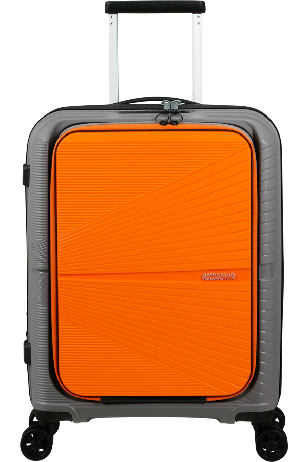American Tourister Airconic Spinner Frontloader 15.6' 55cm  Sz&uuml;rke/Narancss&aacute;rga