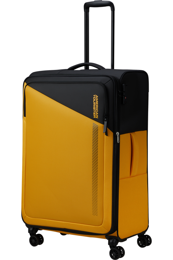 American Tourister Daring Dash Spinner Expandable TSA L  Black/Yellow American Tourister Daring Dash Spinner Expandable TSA L  Black/Yellow
