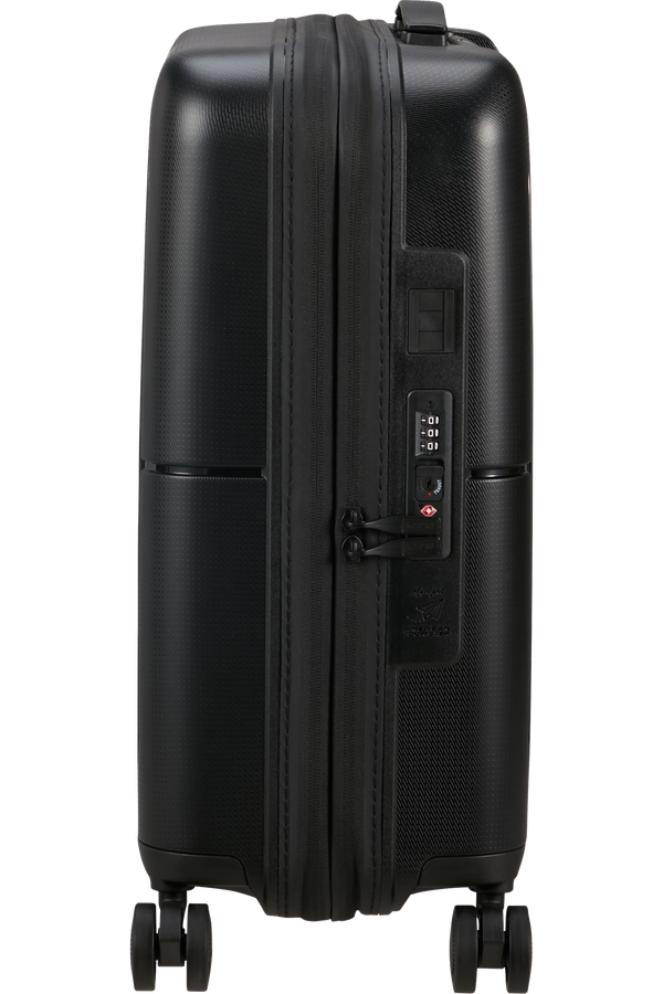 American Tourister DashPop Spinner Expandable TSA 55cm True Black American Tourister DashPop Spinner Expandable TSA 55cm True Black