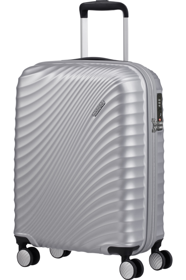 American Tourister Jetglam Spinner 55cm  Metallic Silver