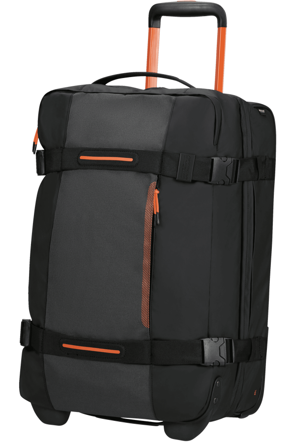 American Tourister Urban Track Duffle with Wheels Lmtd S  Fekete/Narancssárga American Tourister Urban Track Duffle with Wheels Lmtd S  Fekete/Narancssárga