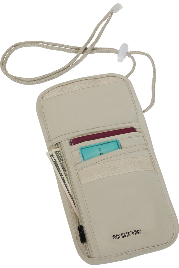 American Tourister American Tourist. Ta RFID Security Neck Pouch  Sand