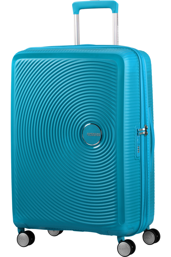 American Tourister Soundbox Spinner poszerzany 67cm Summer Blue