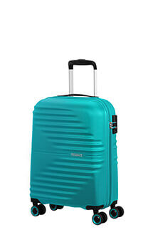 American Tourister Wavetwister Spinner TSA 55cm  Aqua Turquoise