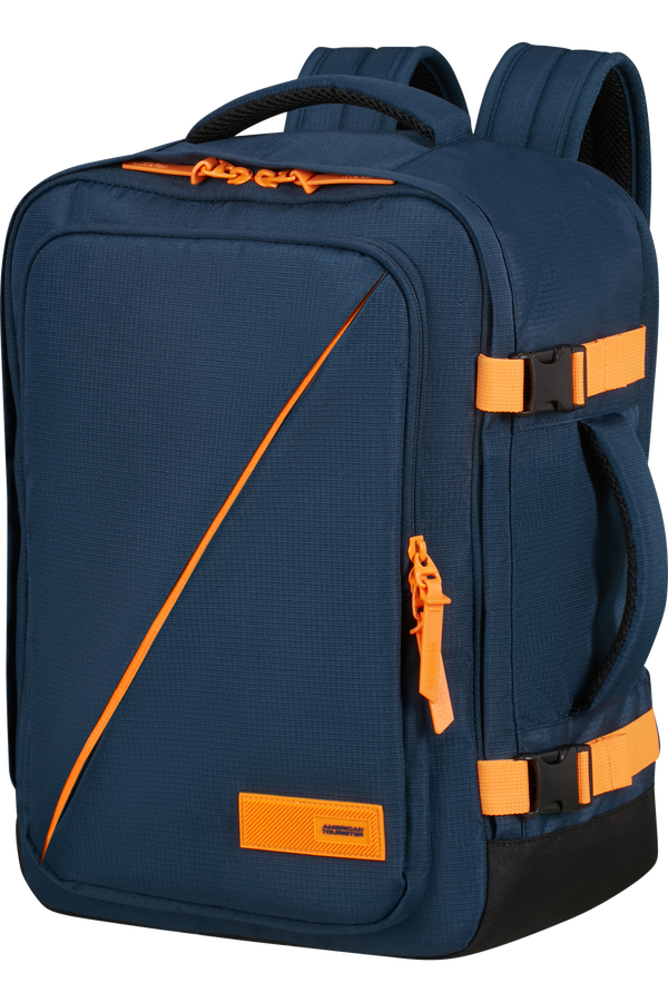 American Tourister Take2cabin Casual Backpack MS  Dark Navy/Radiant Orange
