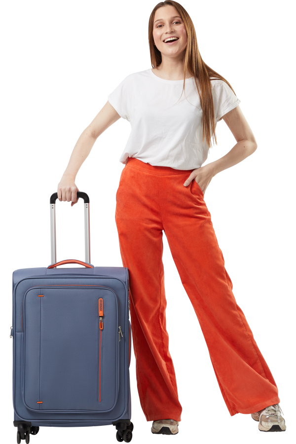 American Tourister Cloudrider Spinner EXP TSA M  Szürkéskék