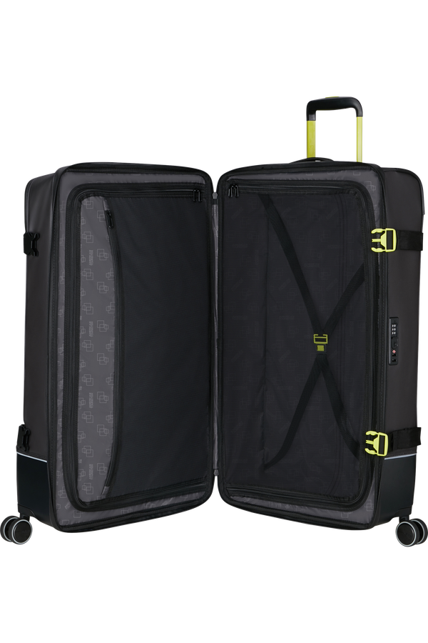 American Tourister Urban Track Spinner L TSA Coated 79cm  Black/Lime