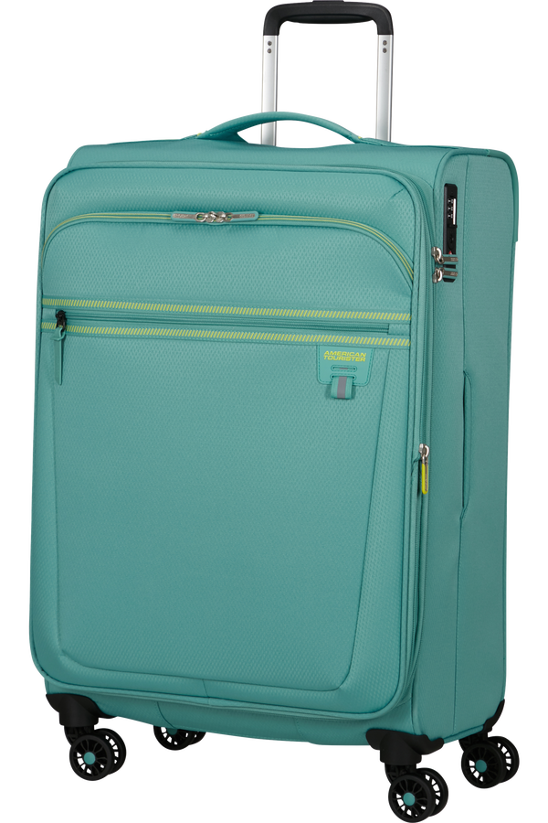 American Tourister Aerospin Spinner Expandable M  Dusty Turquoise American Tourister Aerospin Spinner Expandable M  Dusty Turquoise