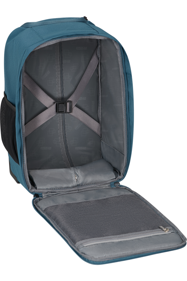 American Tourister Take2cabin Backpack with Wheels S  Harbor Blue