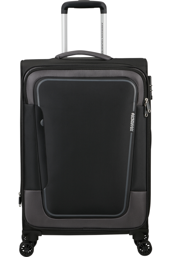 American Tourister Pulsonic Spinner Expandable 68cm  Aszfalt fekete