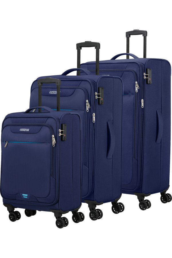 American Tourister Street Roll 3 Pc Set B  Tengerészkék