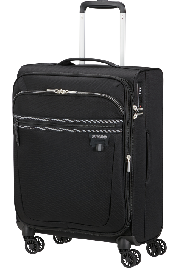American Tourister Aerospin Spinner Expandable S  Fekete