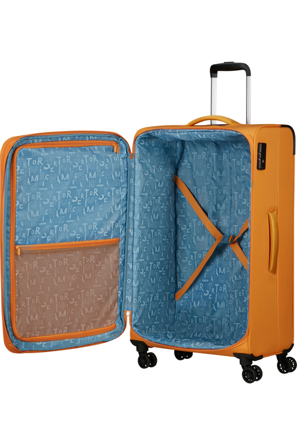 American Tourister Pulsonic Spinner Expandable 81cm  Naplemente sárga
