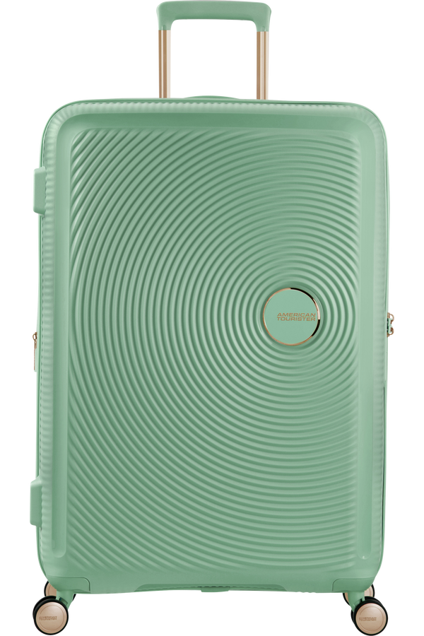 American Tourister Soundbox Spinner TSA Expandable 77cm  Almond Green/Gold