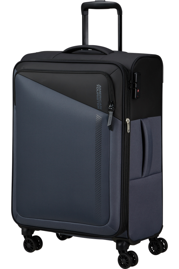 American Tourister Daring Dash Spinner Expandable TSA M  Fekete/Szürke American Tourister Daring Dash Spinner Expandable TSA M  Fekete/Szürke