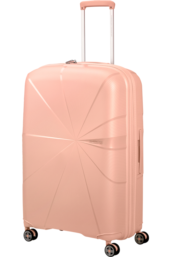 American Tourister StarVibe Spinner Expandable TSA 77cm  Metallic Peach