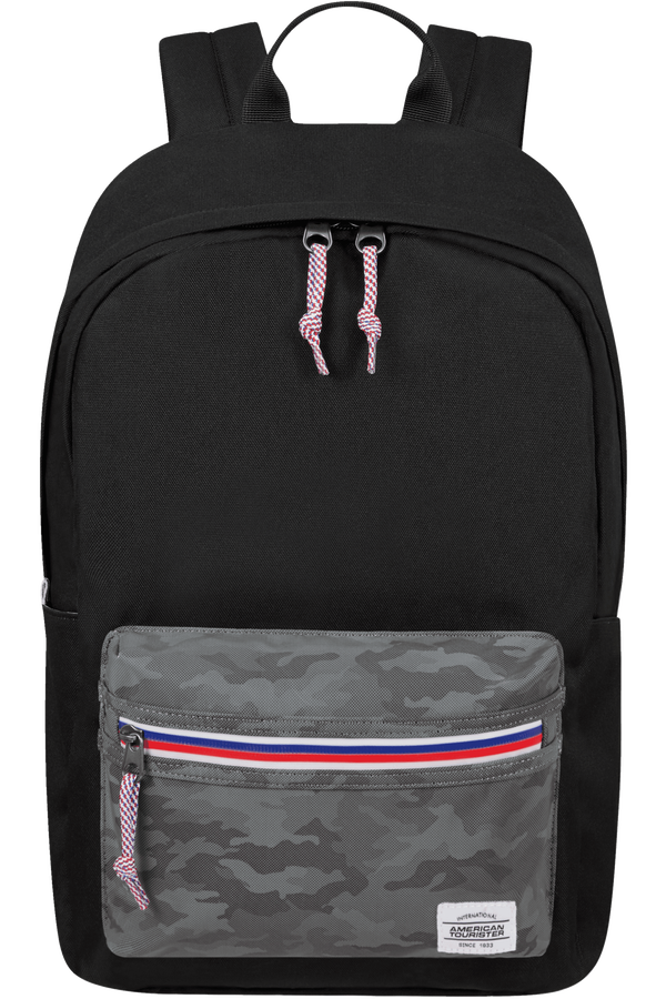 American Tourister Upbeat Backpack Zip  Camo Black