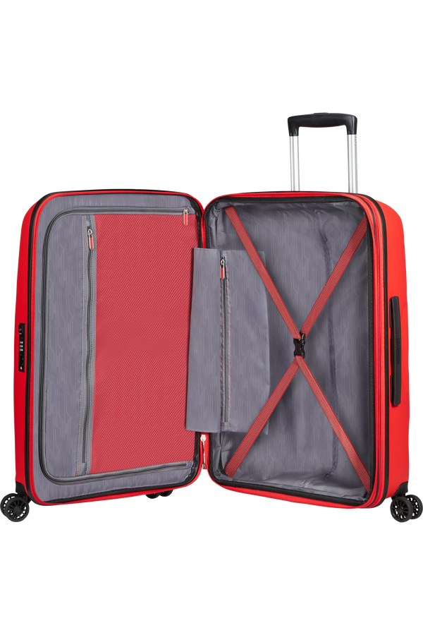 American Tourister Bon Air Dlx Spinner TSA Expandable 66cm  Magma Red American Tourister Bon Air Dlx Spinner TSA Expandable 66cm  Magma Red