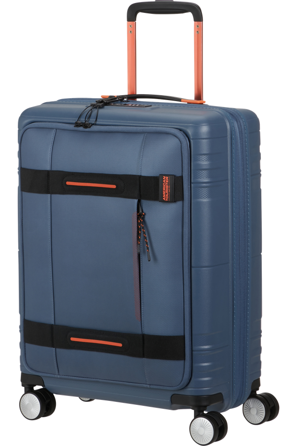 American Tourister Hello Cabin Spinner Exp Coated 55cm  K&eacute;k/Narancs