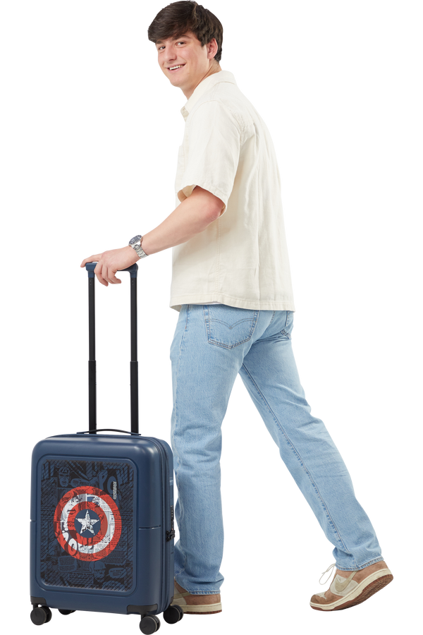 American Tourister Dashpop Disney Spinner Expandable TSA Marvel 55cm  Capt America Shield American Tourister Dashpop Disney Spinner Expandable TSA Marvel 55cm  Capt America Shield