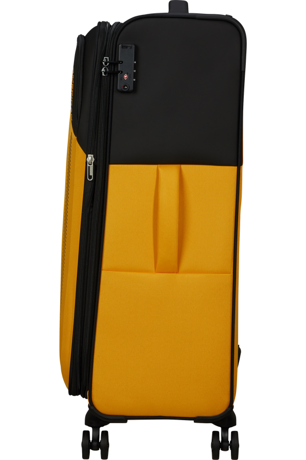 American Tourister Daring Dash Spinner Expandable TSA L  Black/Yellow American Tourister Daring Dash Spinner Expandable TSA L  Black/Yellow