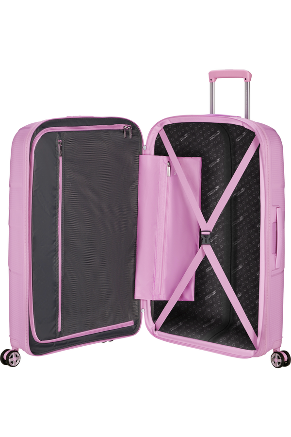 American Tourister StarVibe Spinner Expandable TSA 77cm  Metallic Pastel Lavender