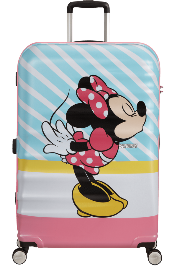 American Tourister Wavebreaker Disney Spinner 77cm Minnie Pink Kiss