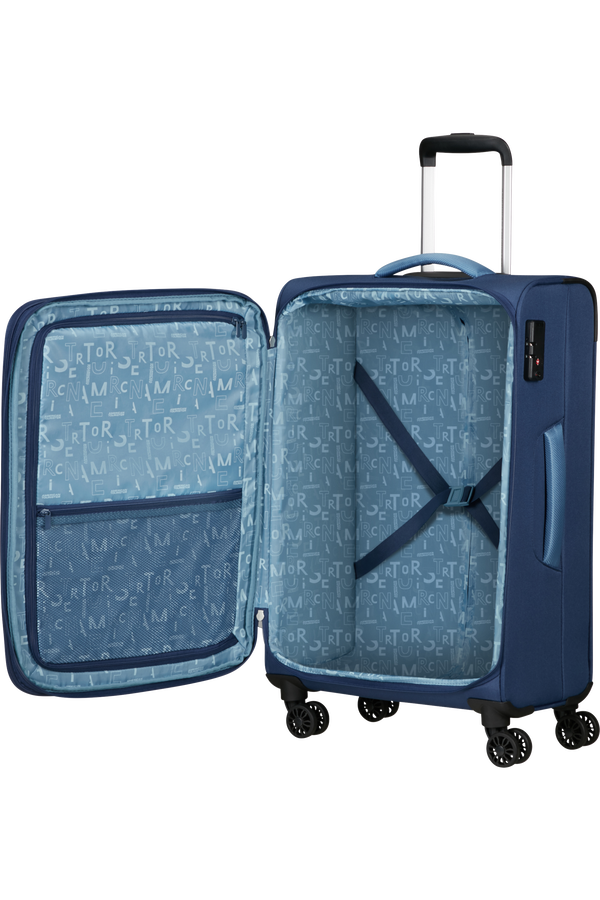 American Tourister Pulsonic Spinner Expandable 68cm  Sötétkék