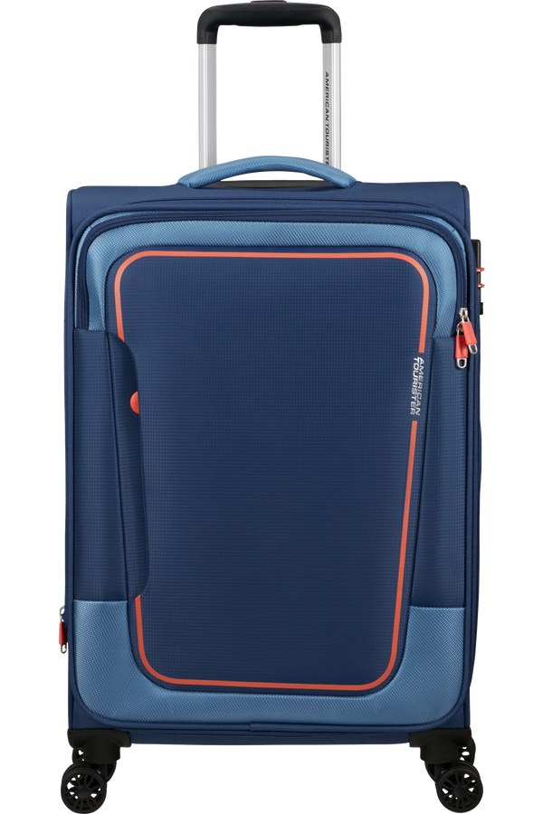 American Tourister Pulsonic Spinner Expandable 68cm Sötétkék