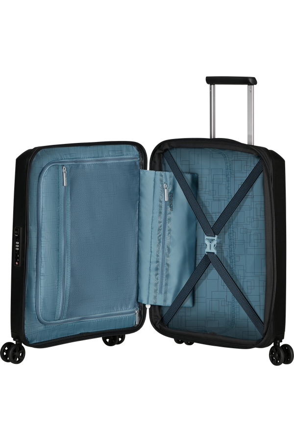American Tourister Aerostep Spinner 55/20 Exp Tsa 55cm  Fekete