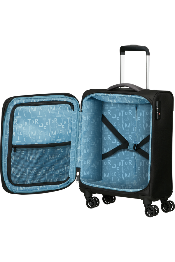 American Tourister Pulsonic Spinner Expandable 55cm  Aszfalt fekete